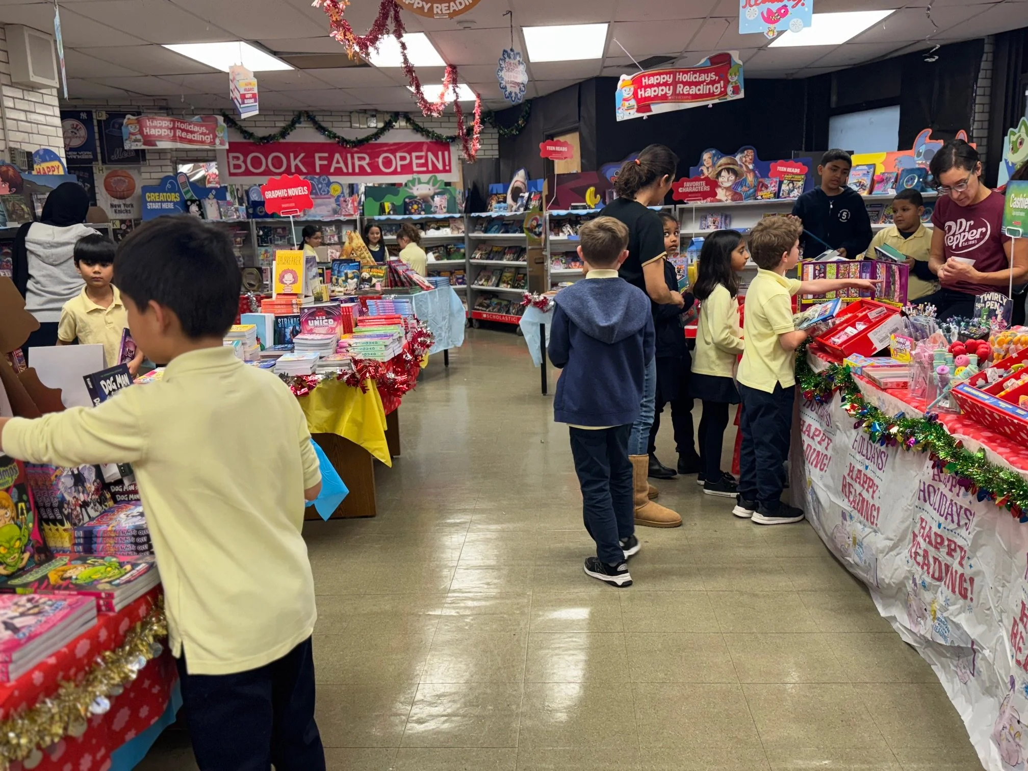 PS5 students at a school event